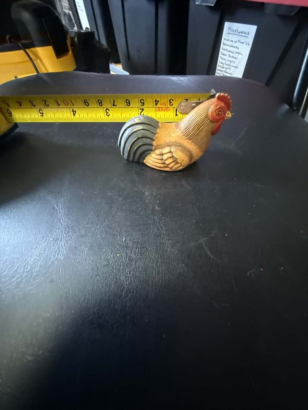 Vintage Rooster Pencil Sharpener Figurine